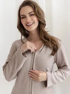Szlafrok damski na zamek Taro 3644 Iva S-XL frotte - 6