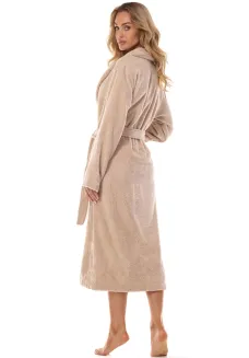 Szlafrok damski frotte L&L 2408 długi 3XL - 3