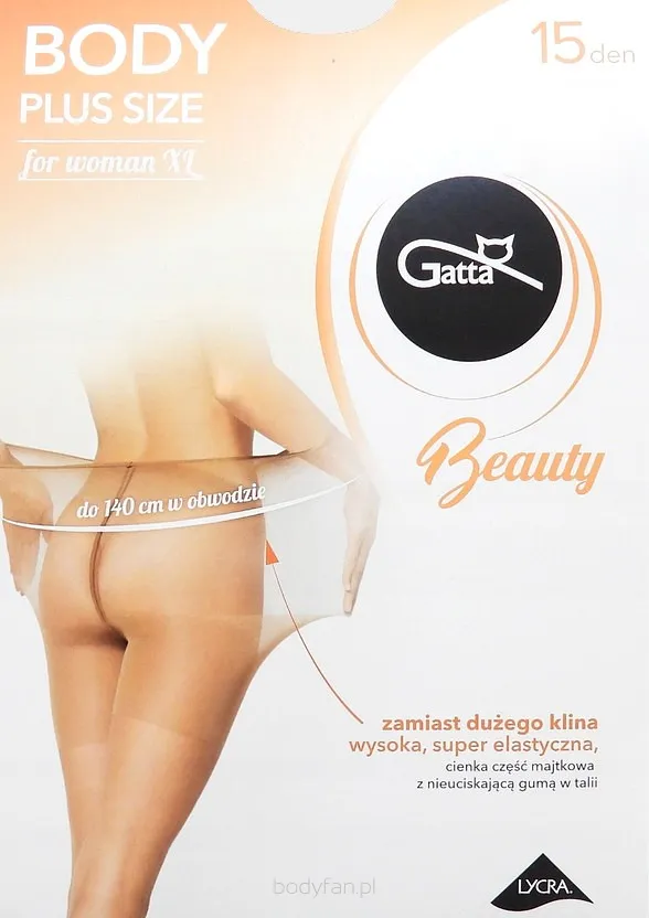 Rajstopy Gatta Body Plus Size for Woman XL 15 den 2-6