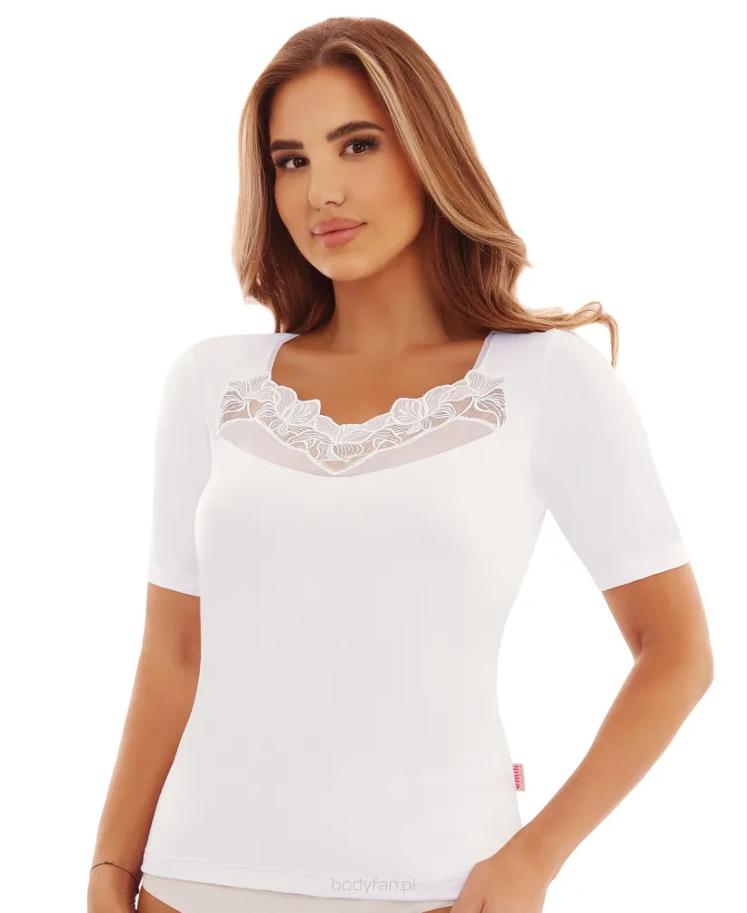 Koszulka bluzeczka z koronką Emili Irmina S-XL