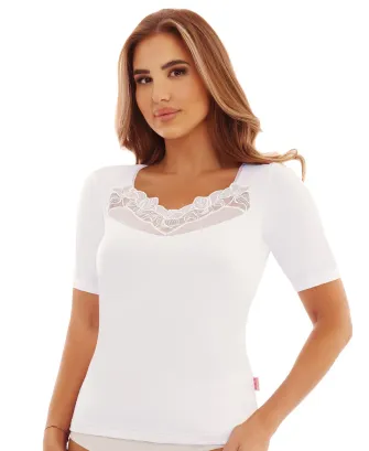 Koszulka bluzeczka z koronką Emili Irmina S-XL