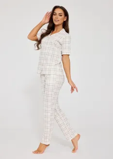 Piżama damska rozpinana Cornette 879/342 Holly S-2XL - 3