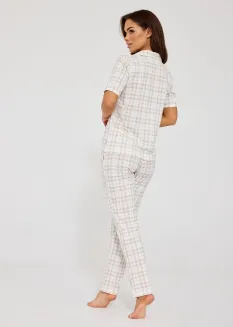Piżama damska rozpinana Cornette 879/342 Holly S-2XL - 4