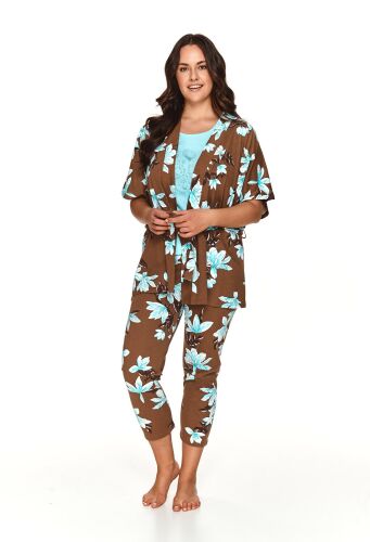 Krótki szlafrok damski 2XL-3XL Taro Marija 2715 MGNL