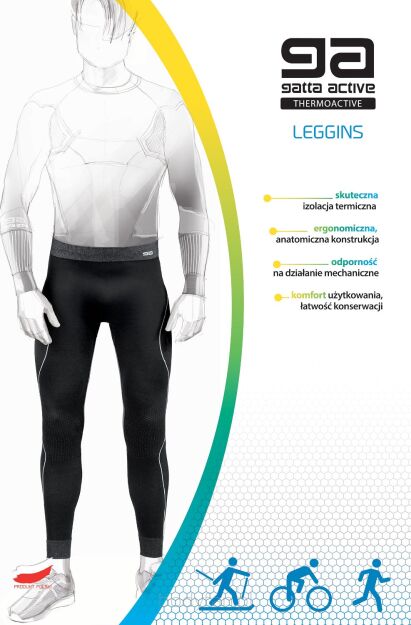 Legginsy Gatta 44017 Blanc Basic Thermoactive L-3XL