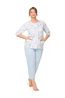 Piżama Martel Maria II 201 3/4 3XL-4XL rozpinana - 9