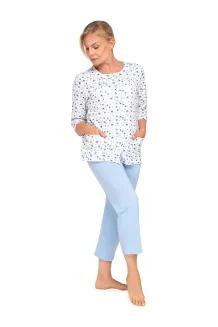 Piżama damska Martel Maria II 201 bawełna rozpinana 3XL-4XL - 14