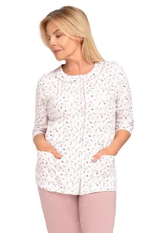 Piżama damska Martel Maria II 201 bawełna rozpinana 3XL-4XL - 11