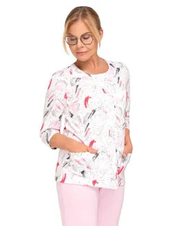 Piżama damska Martel Maria II 201 bawełna rozpinana 3XL-4XL - 12