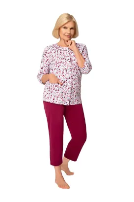 Piżama damska Martel Maria II 201 bawełna rozpinana 3XL-4XL