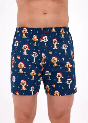 Bokserki męskie Cornette Dogs Christmas bawełna S-2XL