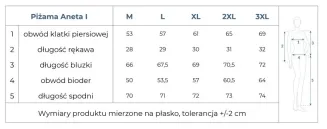 Piżama damska Martel 268 Aneta I M-3XL - 7