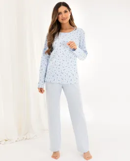 Ciepła piżama damska bawełniana Regina 717 2XL-3XL - 6