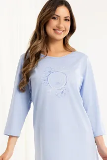 Koszula nocna damska bawełniana Regina 163 rękaw 3/4 S-XL - 6