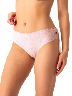 Figi damskie Key LPC 731 dwupak bawełna z koronką S–2XL - 3