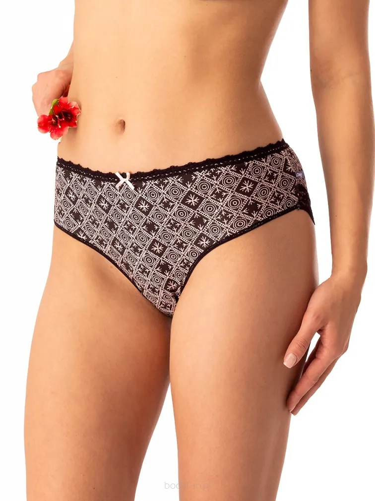 Figi damskie Key LPC 731 dwupak bawełna z koronką S–2XL