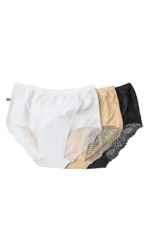 Figi damskie Key LPC 112 dwupak midi bikini bawełna S-2XL - 7