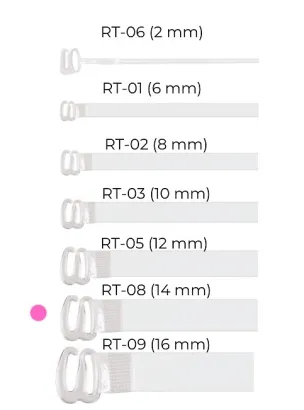 Silikonowe ramiączka do biustonosza szerokość 14 mm Julimex RT 08
