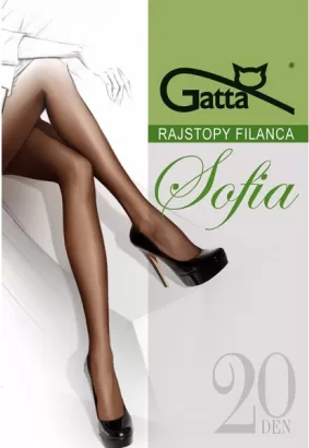 Rajstopy Gatta Sofia 20 den 5-XL, 3-Max