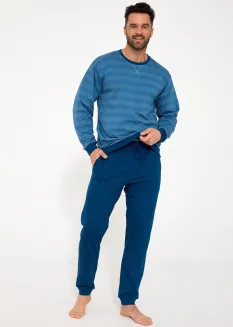 Piżama męska ze ściągaczami Cornette 117/211 Loose rozmiar XL - 2