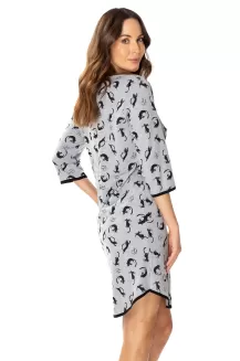 Bawełniana koszula w koty nocna Kitty 6408 - 3