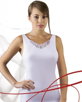 Czarny podkoszulek damski bawełniany Emili Tela S-XL - 2