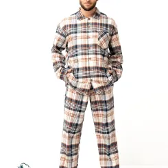 Piżama męska flanelowa Key MNS 443 3XL-4XL