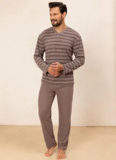 Piżama męska Regina 490 frotte paski 2XL - 4