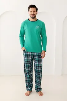 Piżama męska Regina 507 bawełna w kratę 2XL - 5