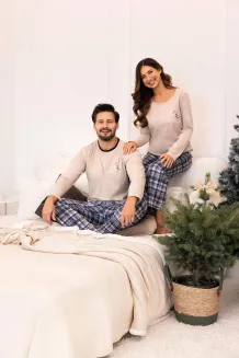 Piżama męska Regina 507 bawełna w kratę 2XL - 11