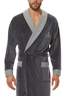 Szlafrok męski L&L 9102 welurowy M–2XL – elegancja i komfort - 8