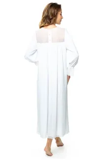 Elegancka koszula nocna z jedwabiu wiskozowego Katarzyna 6559 - 2