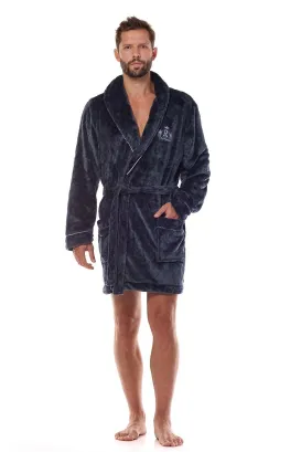 Stylowy krótki szlafrok męski L&L 2454 3XL