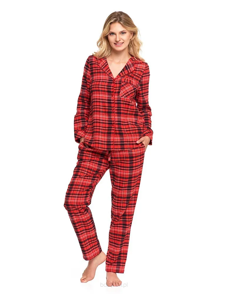 Flanelowa piżama damska Moraj PDD6600-002 S-L