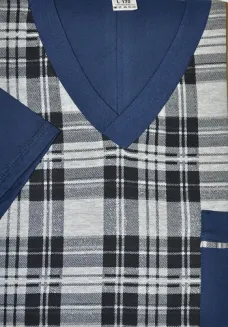 Piżama męska krótki rękaw rozmiary M-8XL - 5