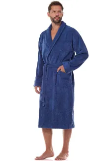Szlafrok kąpielowy męski 3XL frotte 100% bawełna L&L 2450 - 8
