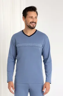 Piżama męska Regina 485 bawełniana z długim rękawem 2XL-3XL - 7