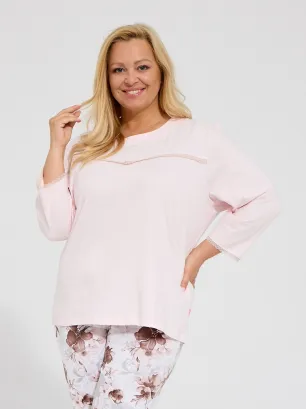 Piżama damska Cornette Plus Size 1104/496 Ophelia 3XL-5XL