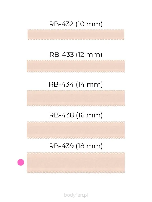 Ramiączka tekstylne szerokość 18 mm Julimex RB 439