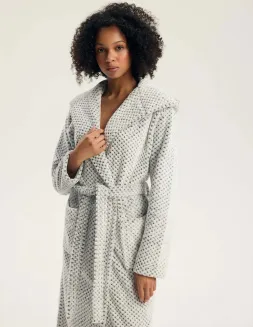 Szlafrok damski z kapturem Henderson Ladies 45448 Glore S-2XL - 4