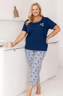 Piżama damska Regina 729 plus size bawełna 2XL–3XL - 2