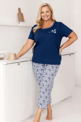Piżama damska Regina 729 plus size bawełna 2XL–3XL