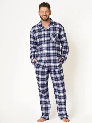 Flanelowa piżama męska Key MNS 411 M-2XL