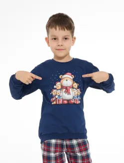 Piżama chłopięca Cornette 593/186 Family Christmas 86-128 - 3
