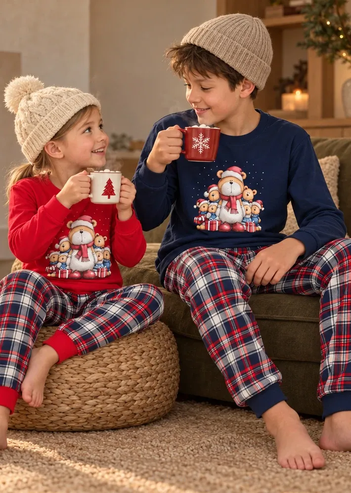 Piżama chłopięca Cornette 593/186 Family Christmas 86-128
