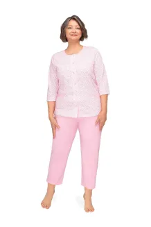 Piżama damska bawełniana Martel Kasia II 266 rozpinana 3/4 M-3XL - 6