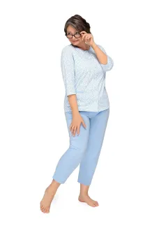 Piżama damska bawełniana Martel Kasia II 266 rozpinana 3/4 M-3XL - 7