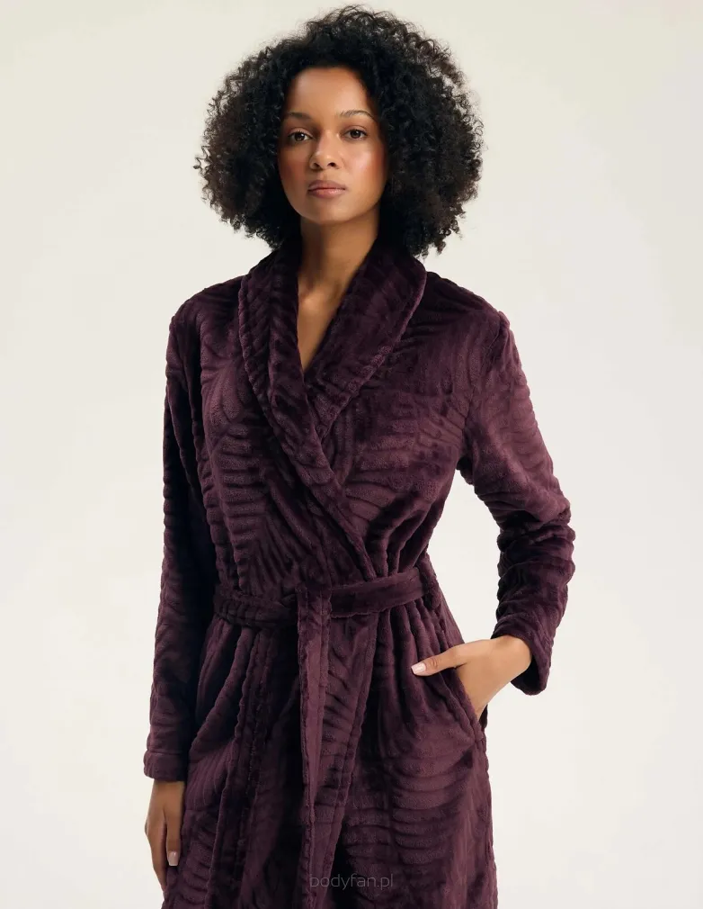 Elegancki długi szlafrok damski Henderson Ladies 45414 Gata S-2XL