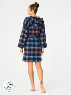 Szlafrok damski flanelowy Key LGD 431 S-XL - 2