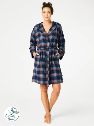 Szlafrok damski flanelowy Key LGD 431 S-XL